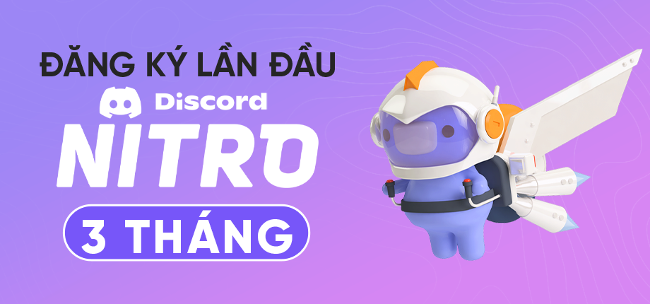 Discord Nitro - Code 3 tháng trial